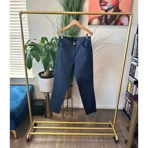 ESCADA High Rise Patterned Denim Jeans - Size 38 (US 8)